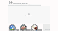 Desktop Screenshot of etproductions.be